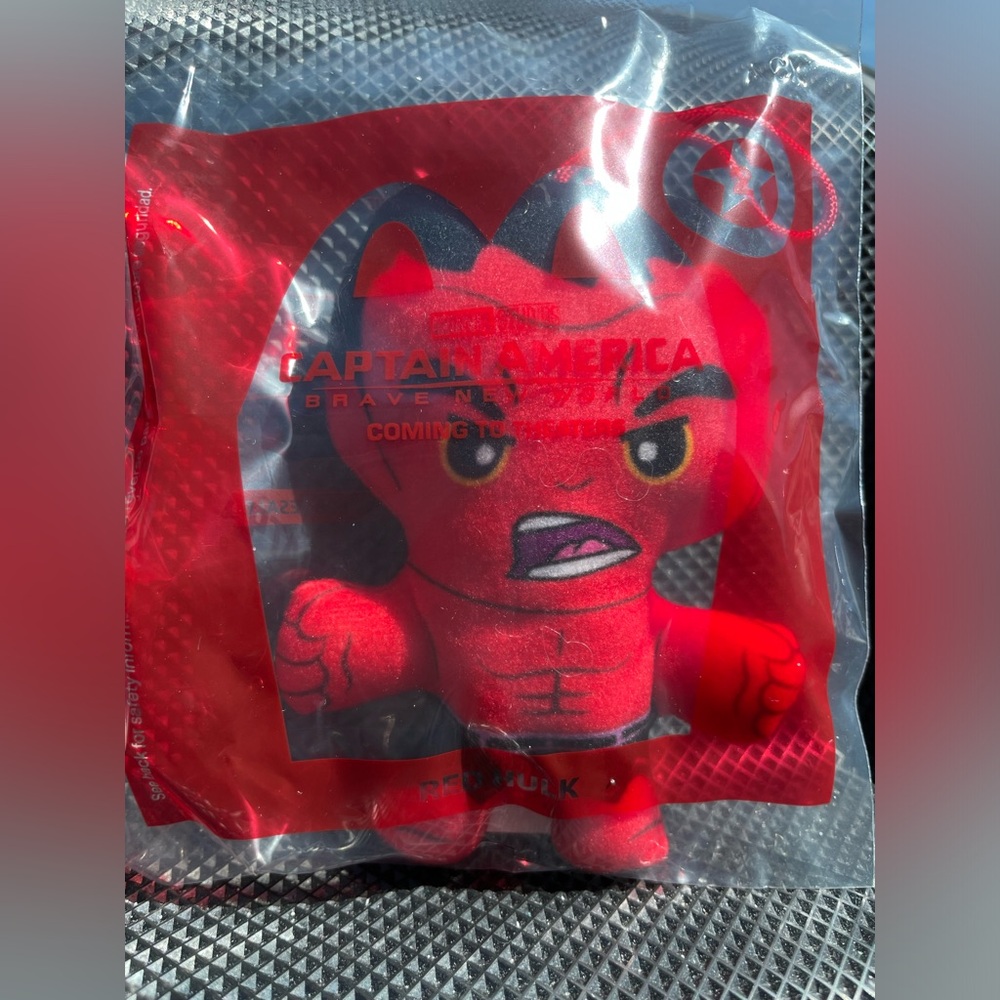 Marvel Captain America:Brave New World “Red Hulk” McDonald’s Happy Meal toy